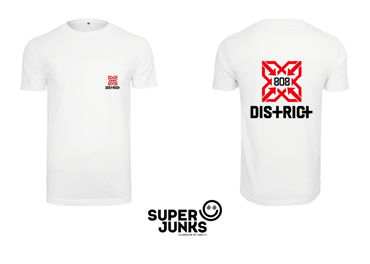 808 DISTRICT WHITE T-SHIRT